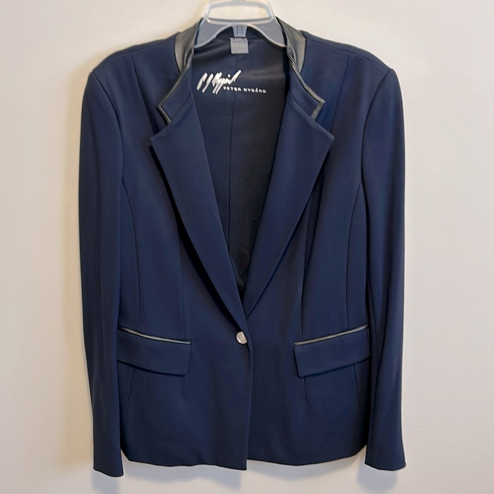 NWOT blazer suit jacket by Peter Nygard, women’s size 14, in navy, fully lined